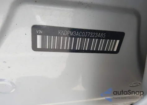 2018 Kia Sportage Lx из США, поврежденный, VIN KNDPM3AC0J7323485